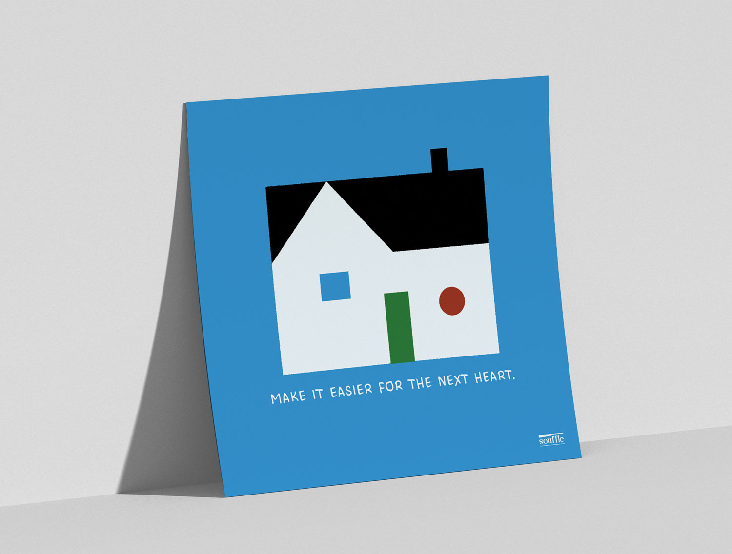 [souffle] Home, Slowly Blue 20.3 x 20.3 cm