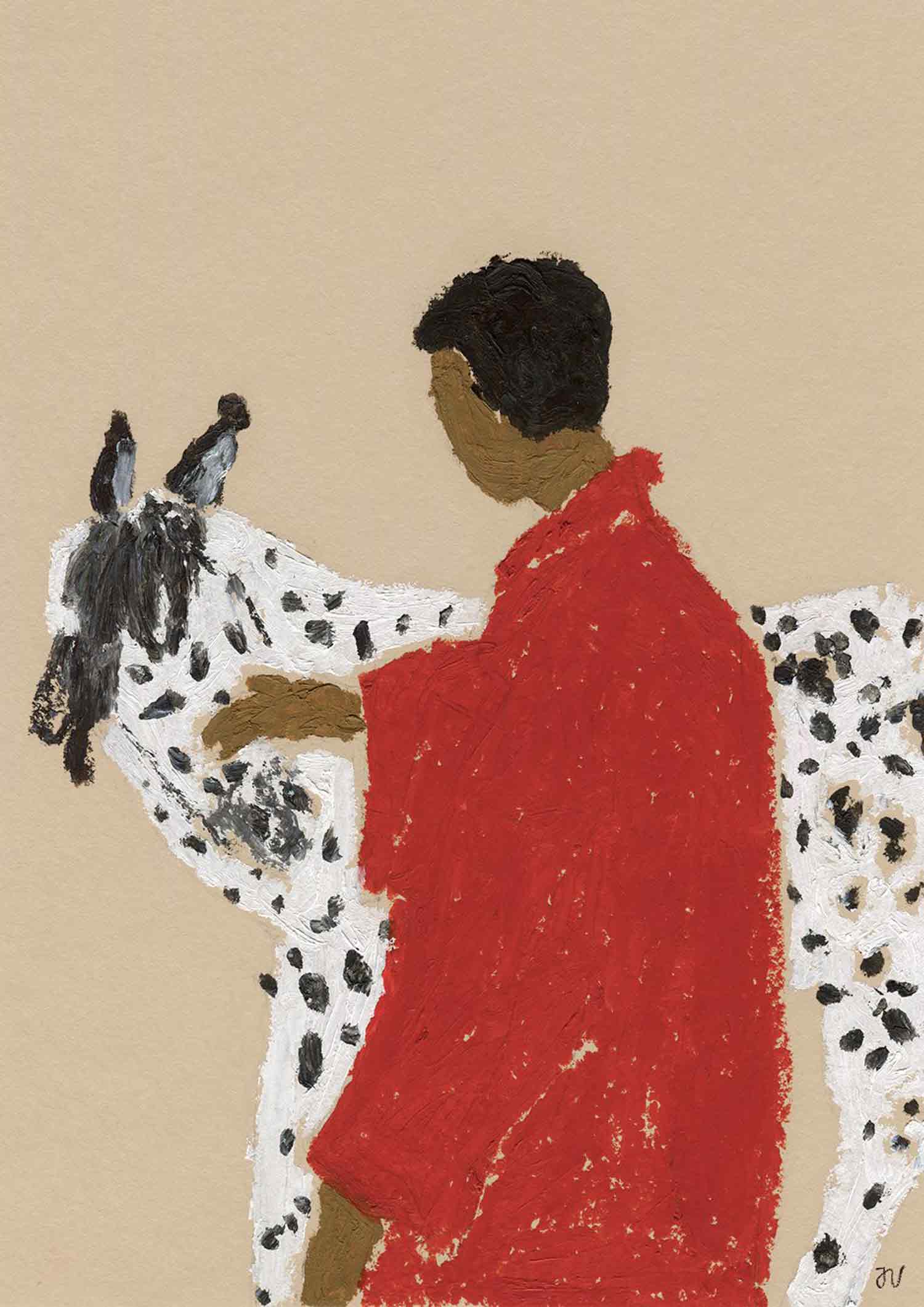 이사벨 반데플라세 Isabelle Vandeplassche Spotted Horse 말 얼룩말 미니 소형 그림 아트포스터 인테리어포스터 거실 액자