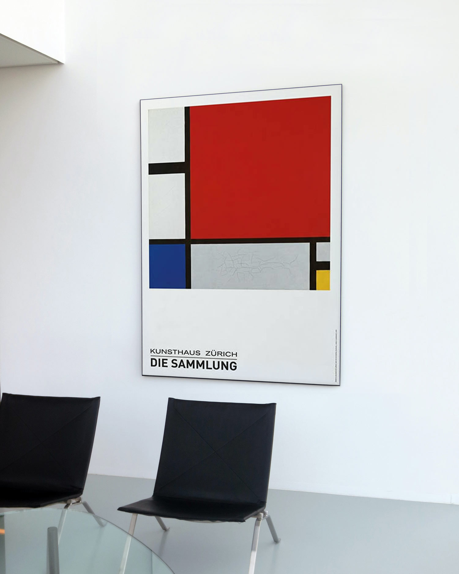 피에트 몬드리안 Piet Mondrian 명화 그림 대형액자 아트포스터 인테리어포스터 거실액자 파랑 빨강 노랑