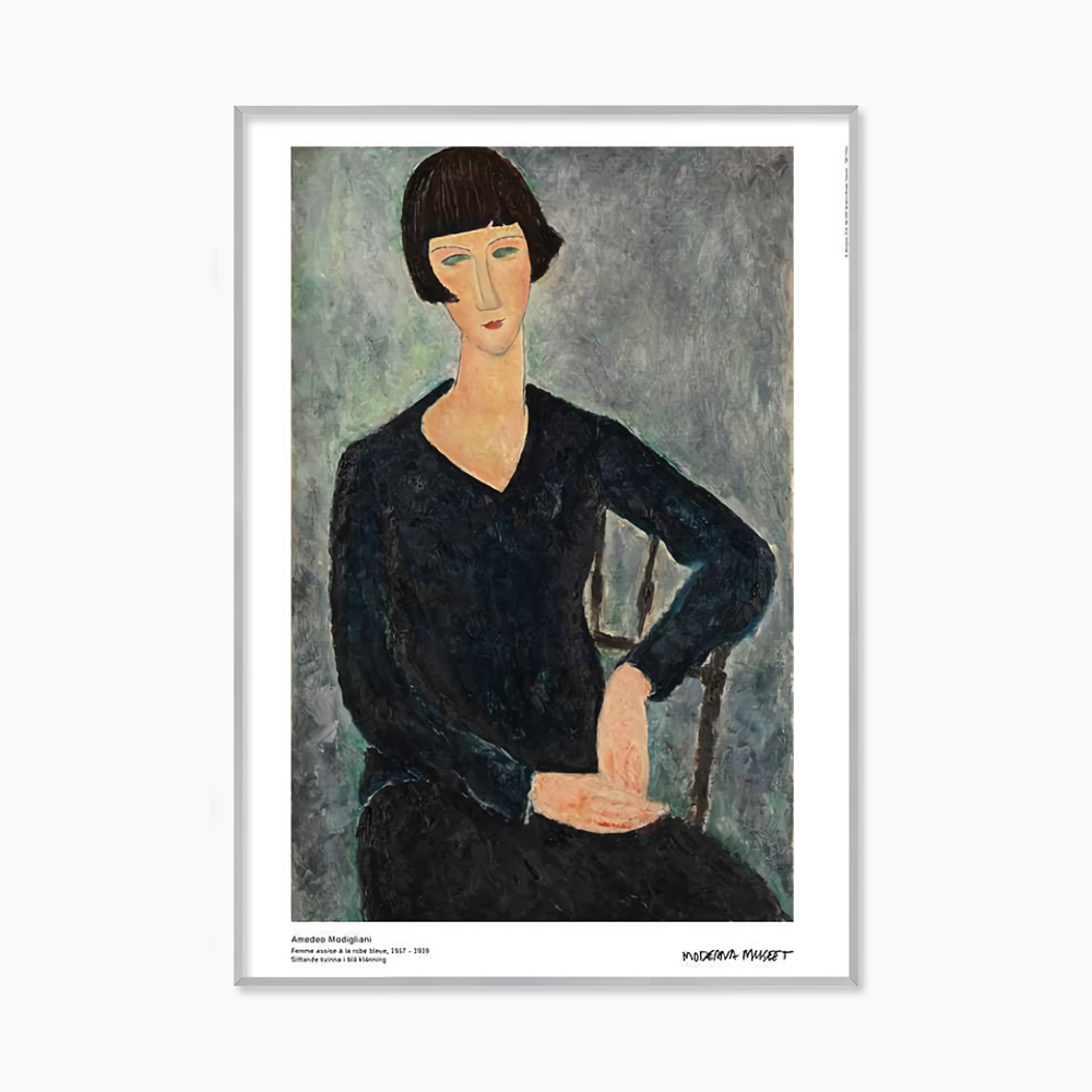 [아메데오 모딜리아니] Woman in a Blue Dress 50 x 70 cm