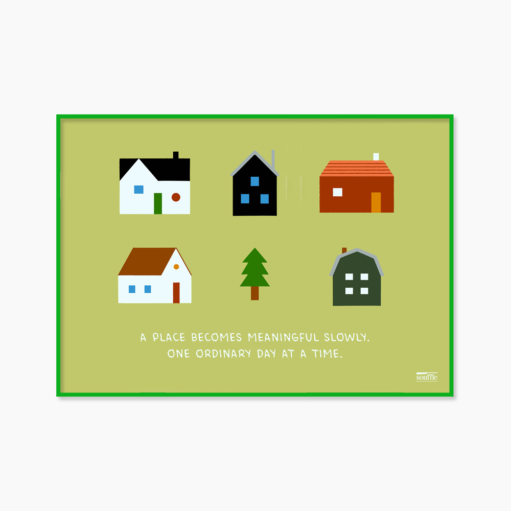 [souffle] Home, Slowly Green 42 x 29.7 cm