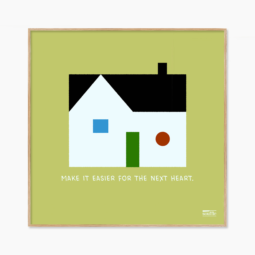 [souffle] Home, Slowly Green 20.3 x 20.3 cm