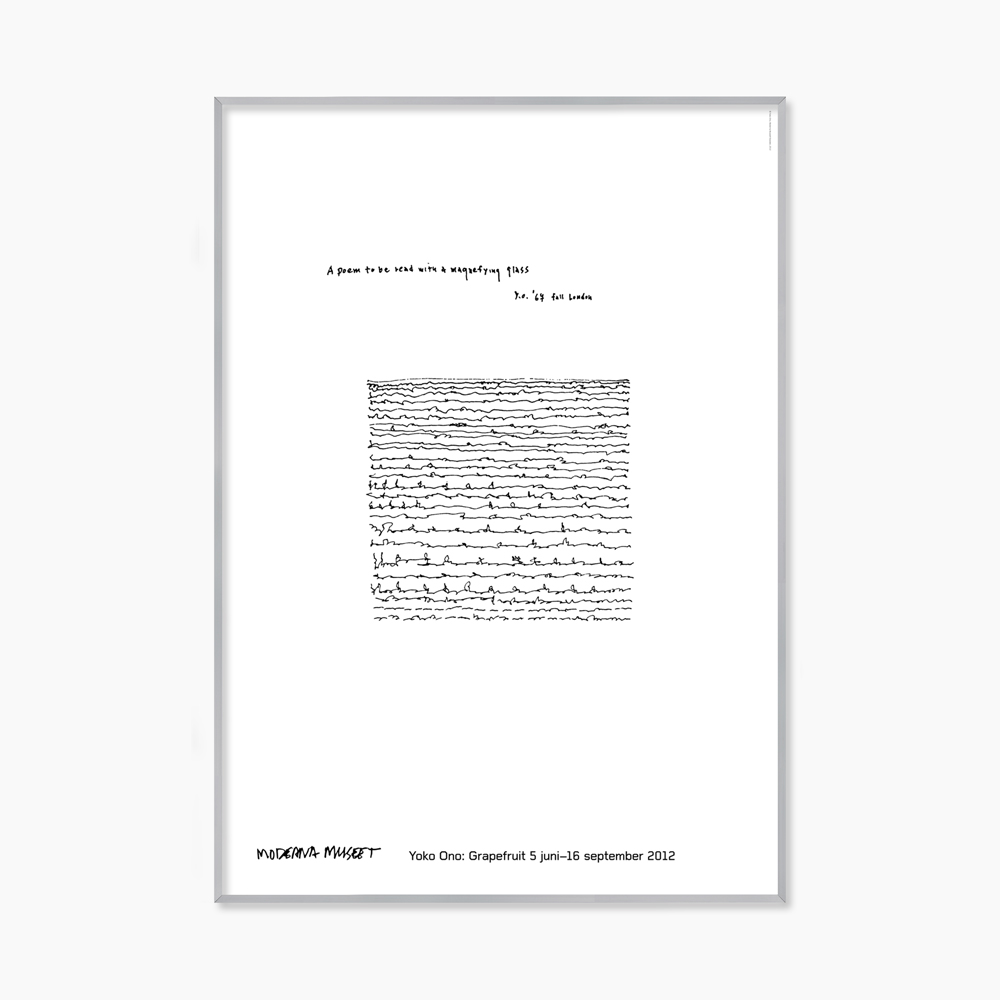 [오노 요코] A Poem To Be Read 70 x 100 cm