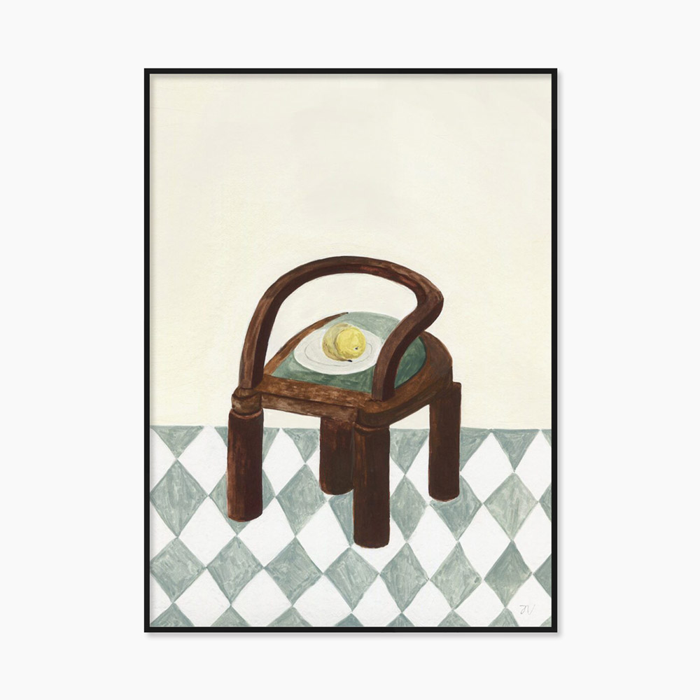 이사벨 반데플라세 Isabelle Vandeplassche Chair with Fruit 미니 소형 그림 아트포스터 인테리어포스터 거실 액자