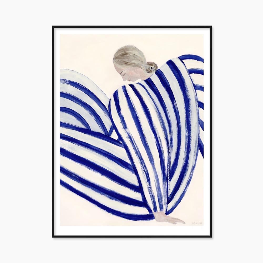 소피아 린드 Sofia Lind Blue Stripe At Concorde 그림 아트포스터 인테리어포스터 거실 액자