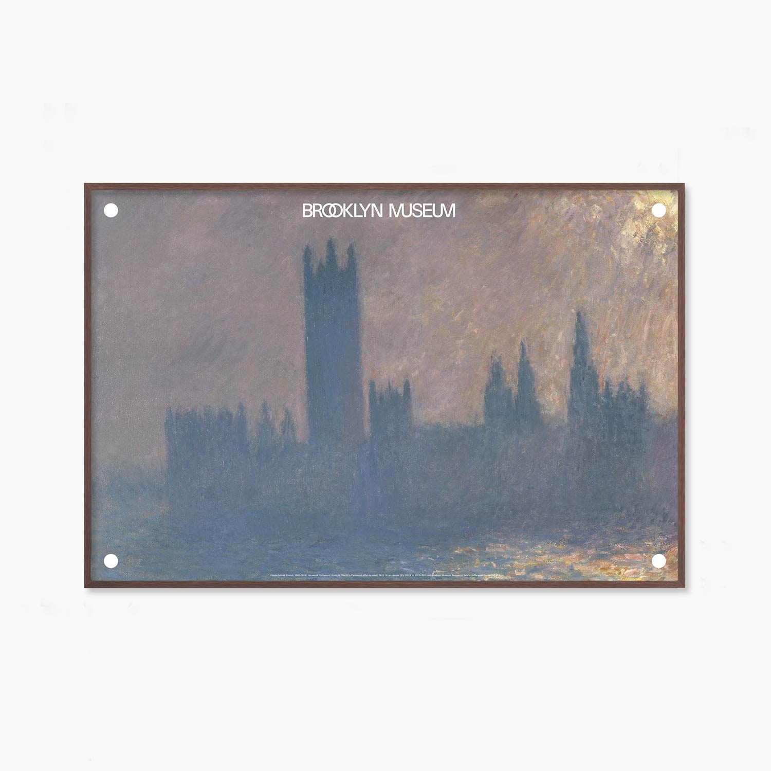 [클로드 모네] Houses of Parliament (액자 포함) 91.4 x 60.9 cm 베니스 풍경 그림 명화 액자 포스터