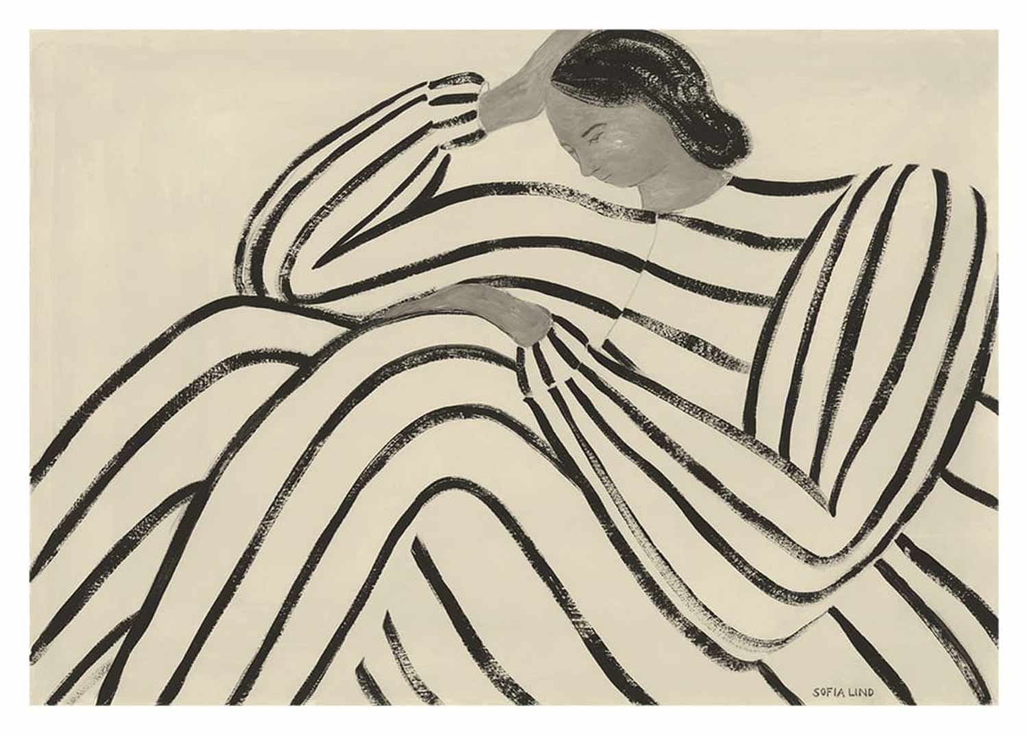 소피아 린드 Waiting 그림 아트포스터 인테리어포스터 거실 액자