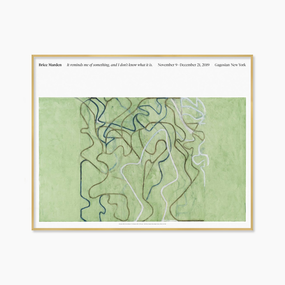 [브라이스 마든] Brice Marden (액자 포함) 88.6 × 68.6 cm