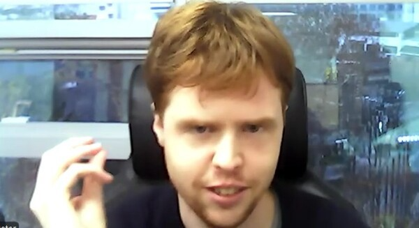 피터 워드 세종연구소 연구위원이 지난 26일 화상으로 본지와 인터뷰를 진행하고 있다./ 샌드타임즈 