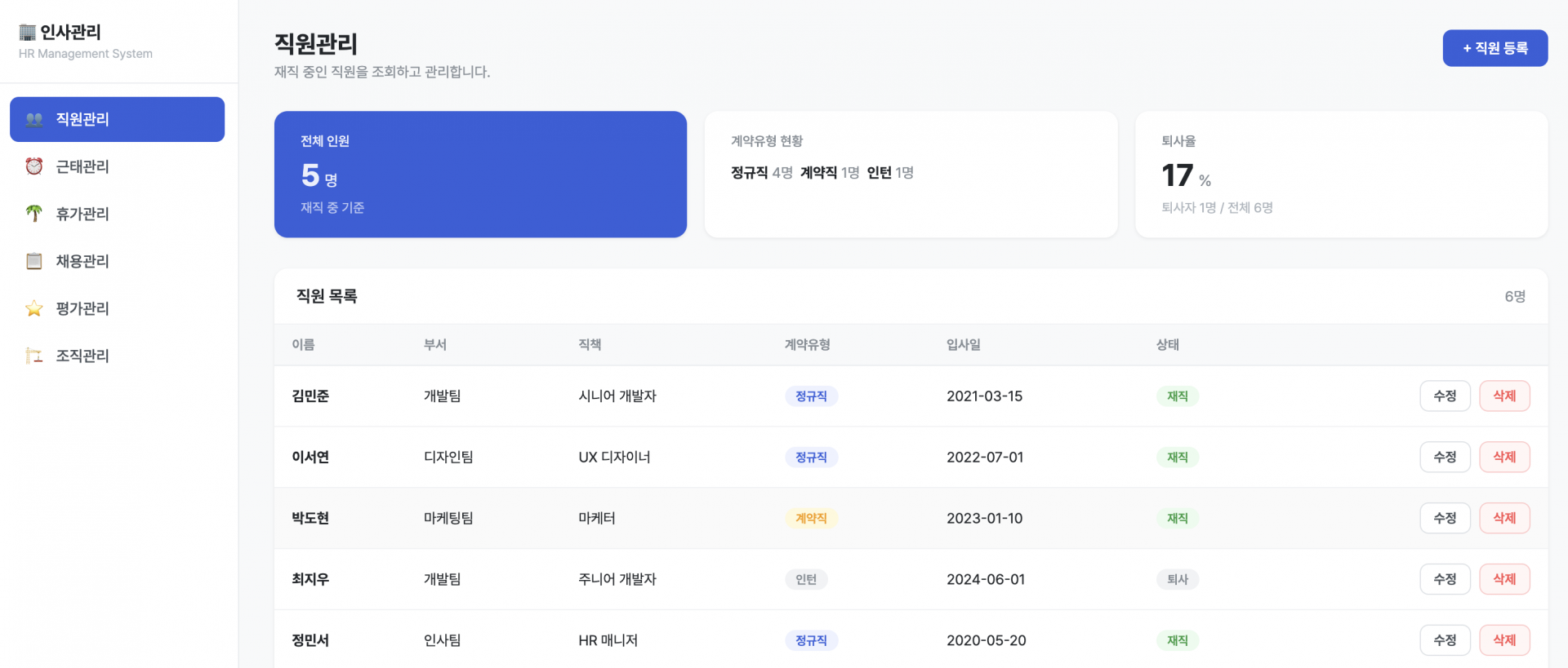 HR 바이브 코딩