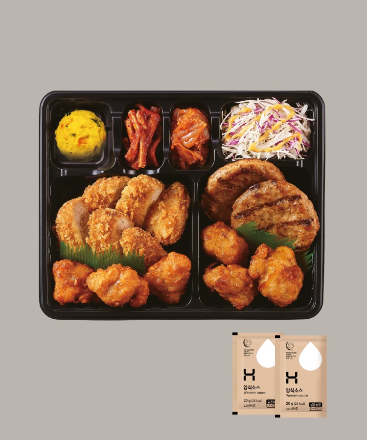 양 많은 도시락, 대용량 음식, 자취생 도시락, 가성비 도시락