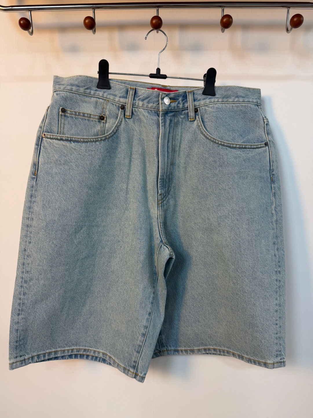 supreme baggy washed indigo 小太郎 34] Supreme Baggy Denim Short Light Washed Indigo : EDDYBRO HOUSE