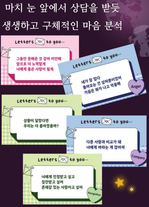 [미니] 속마음 메세지 카드