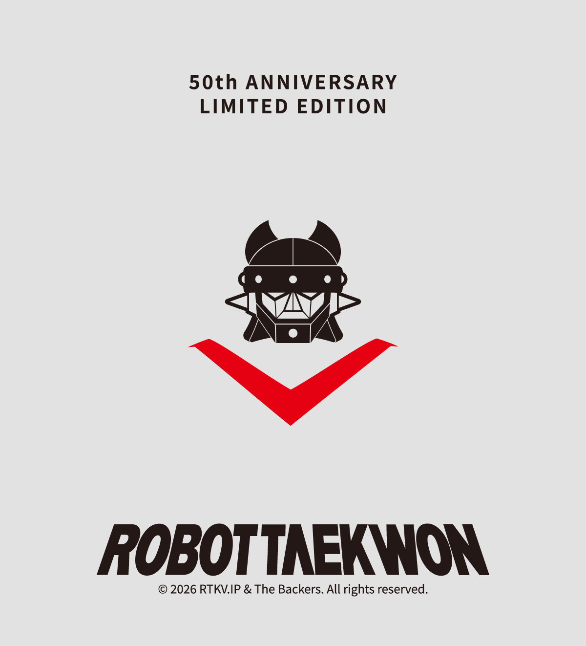 [50% OFF Pre-Order Event] TAEKWON V 50TH Limited Edition Cap (Charcoal Black)