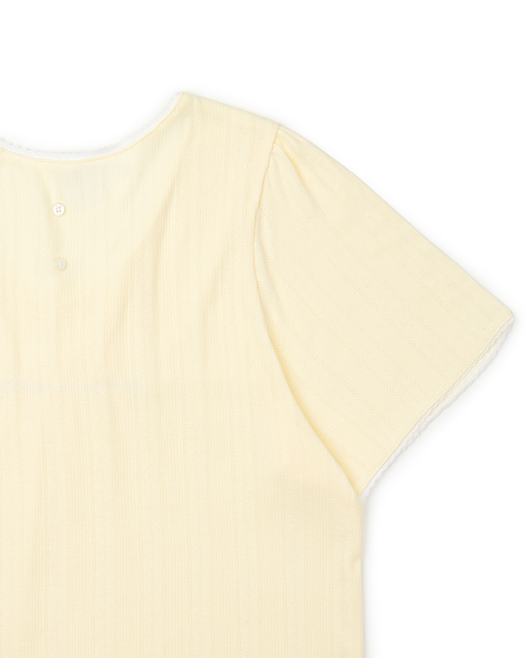 LACE BLOUSE TEE : LEMON