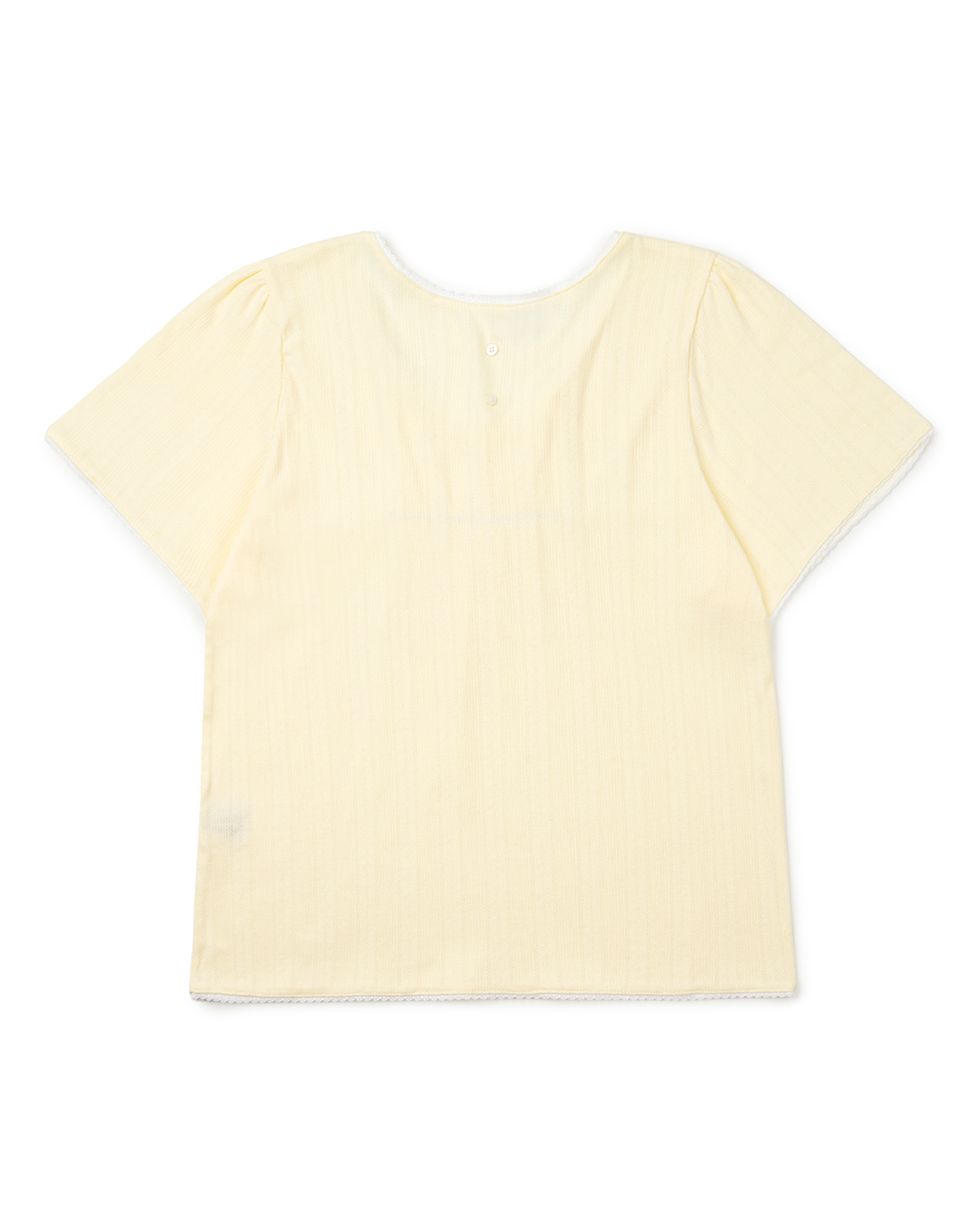 LACE BLOUSE TEE : LEMON