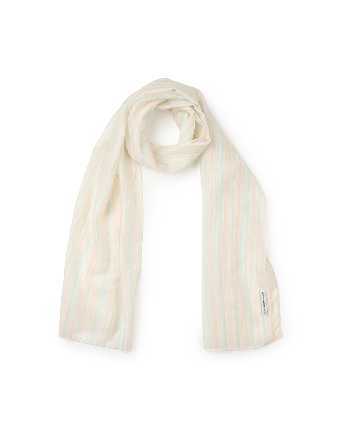 TWO WAY SCARF : ORANGE STRIPE