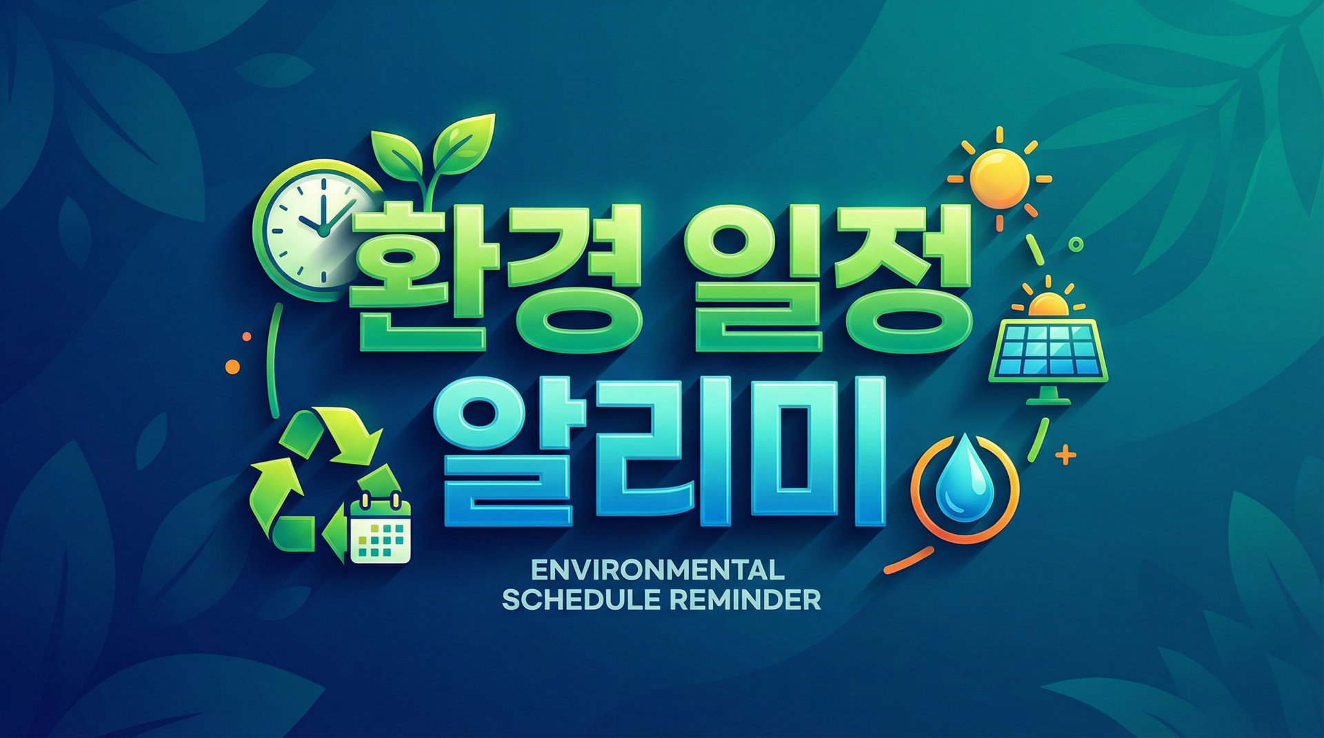 환경 일정 알리미