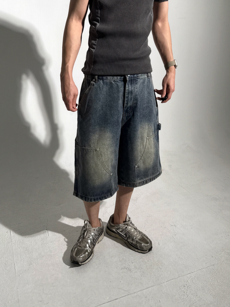 カーペンターハーフデニムパンツ | ファッション通販サイト NUGU