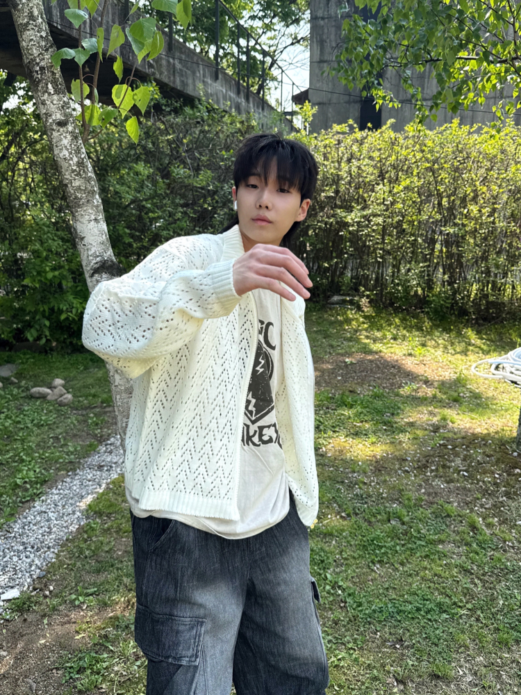 パーカー・フーディ HUECLOSET Crop Track MA-1 Padding SW14 シースルークロップドサマーニットパーカー | ファッション通販