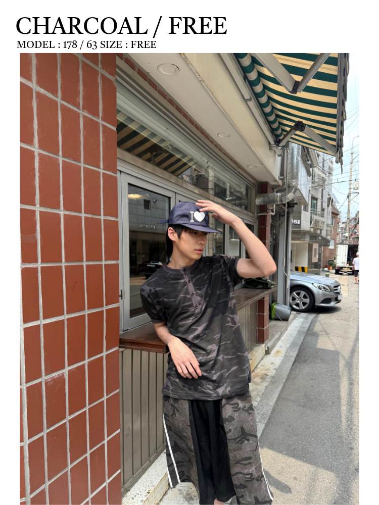 ヘンリーネックミリタリー半袖Tシャツ | ファッション通販サイト NUGU