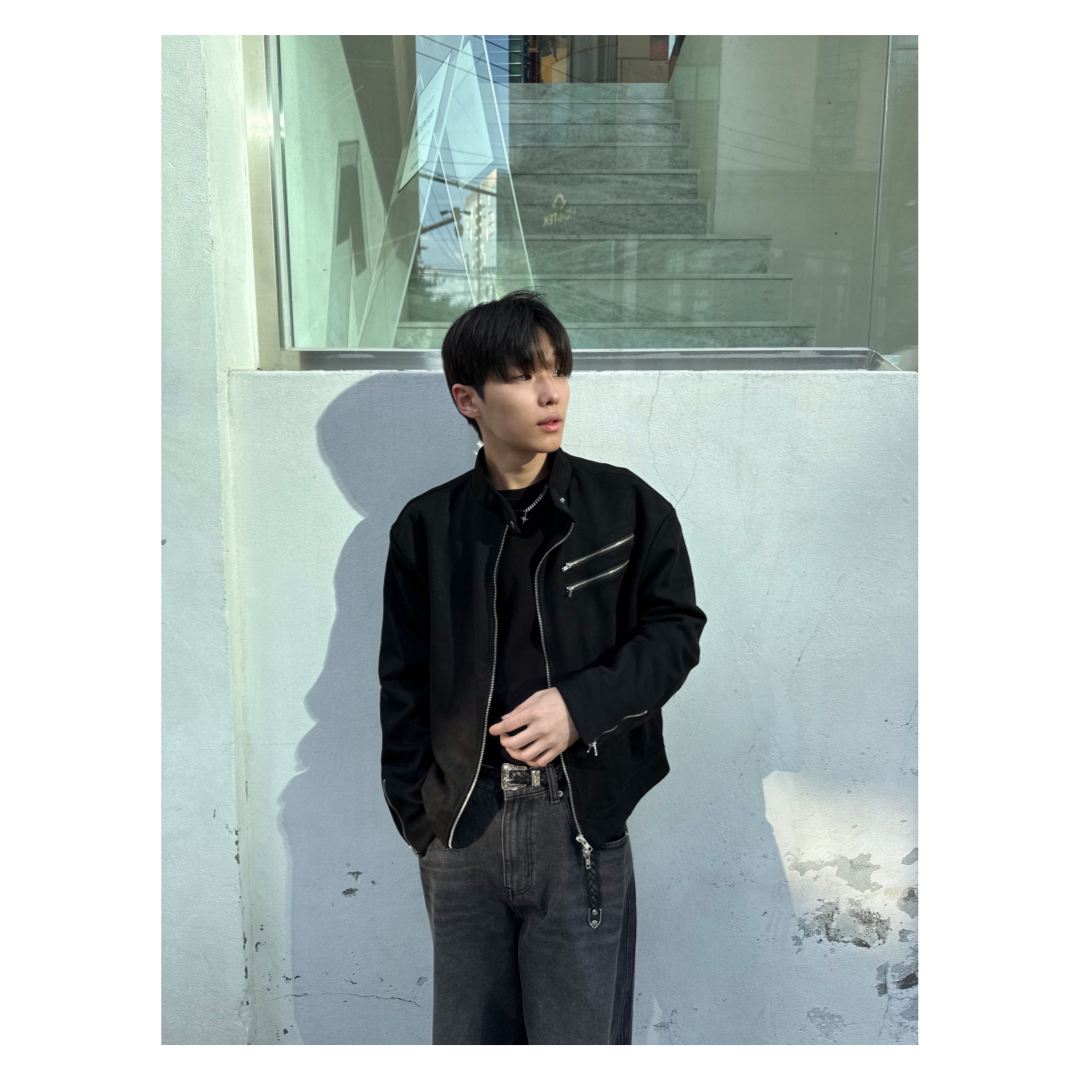 スエードバイカークロップドジャケット | ファッション通販サイト NUGU