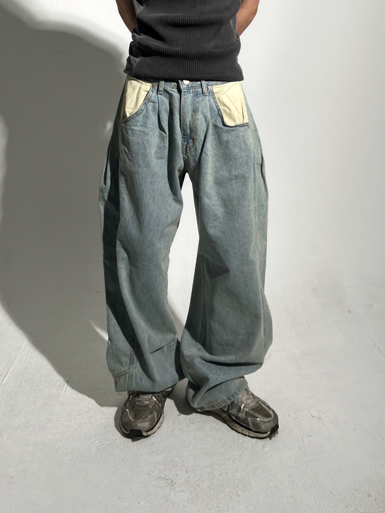 パンツ riiiy ポケットバイカラーパンツ | ファッション通販サイト NUGU