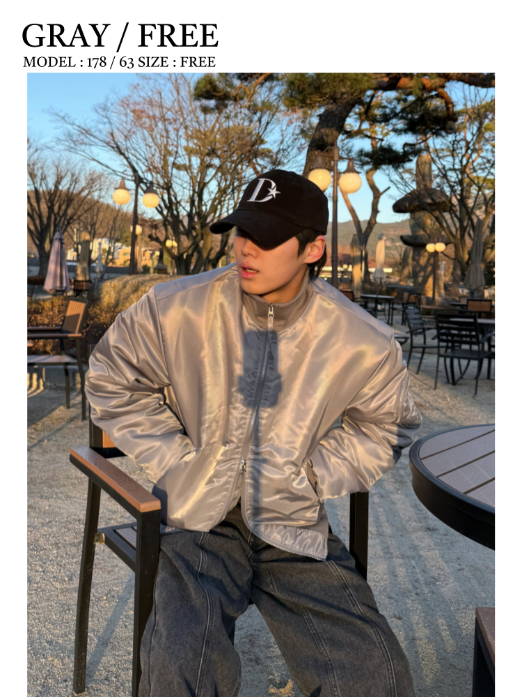 ハイネッククロップドボンバージャケット | ファッション通販サイト NUGU