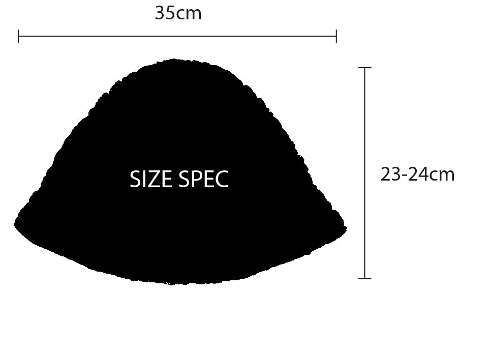 Flower cotton bucket hat - Black