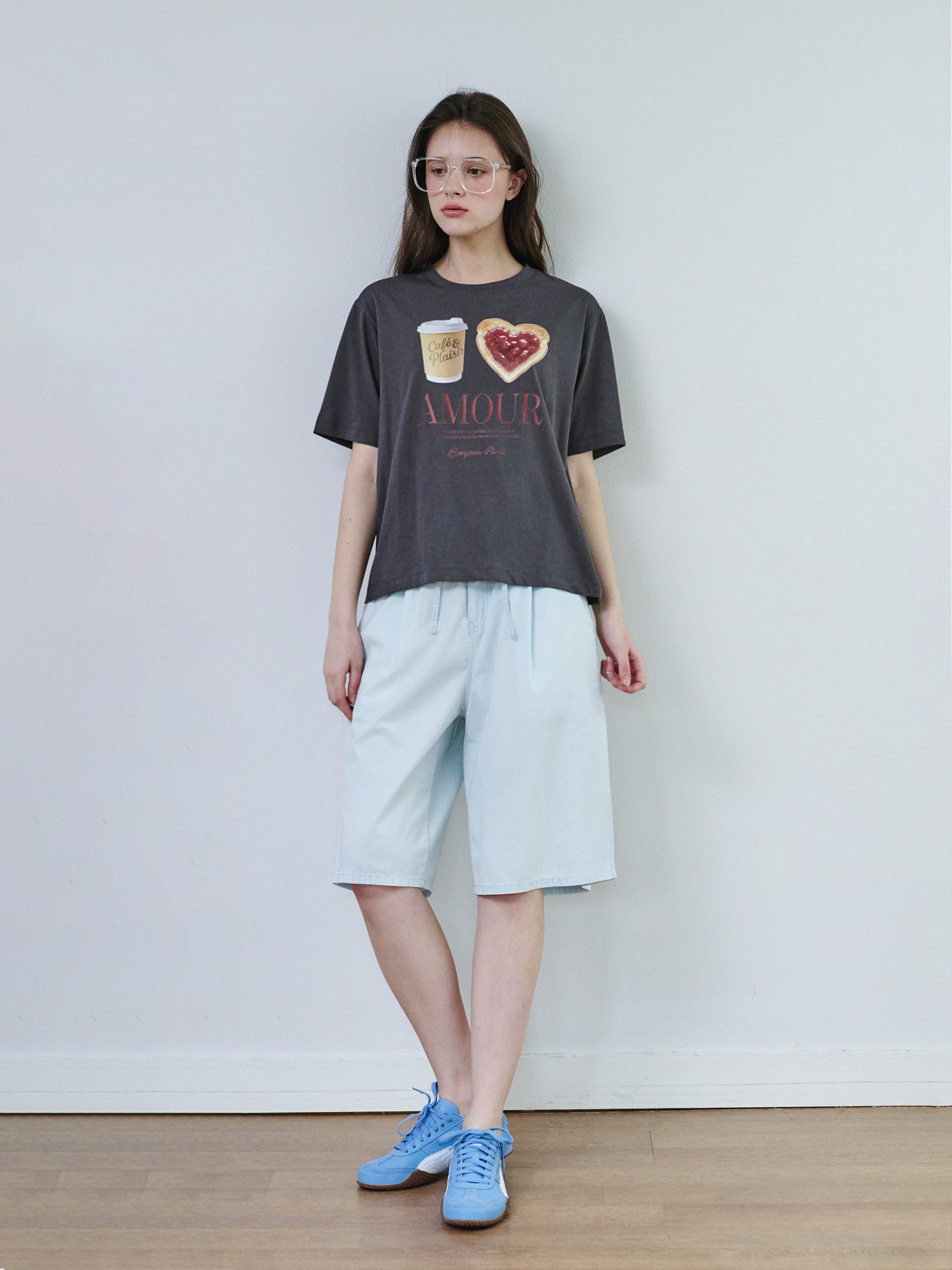 5218 AMORE GRAPHIC T/SHIRT (D/GREY)
