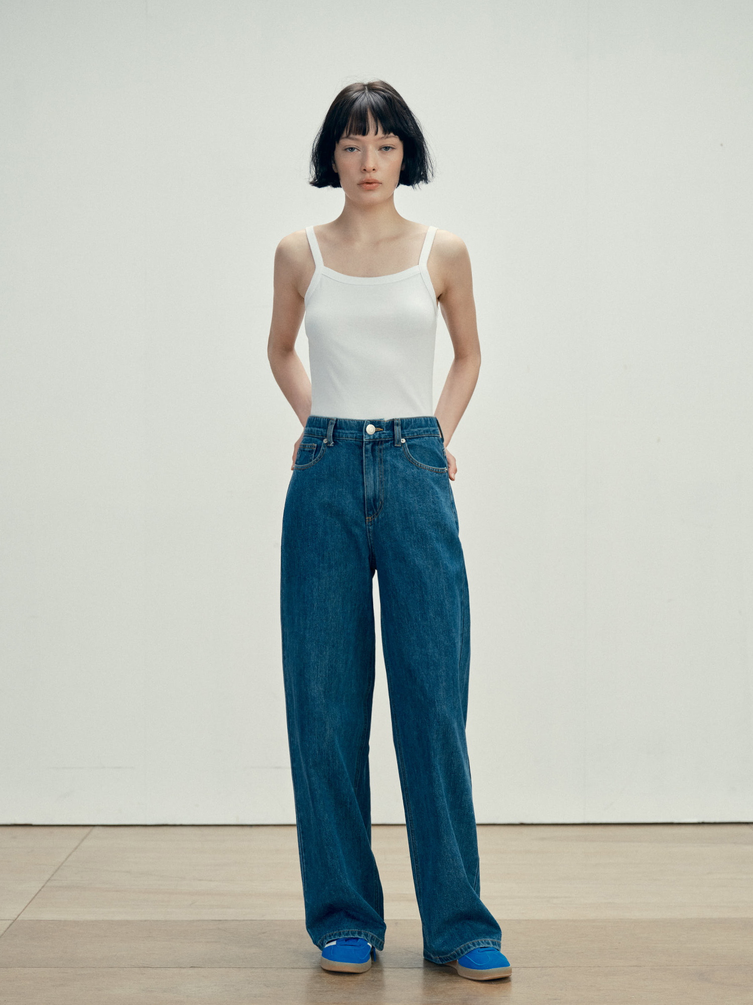 9164 LIGHT WIDE DENIM PANTS (M/INDIGO)