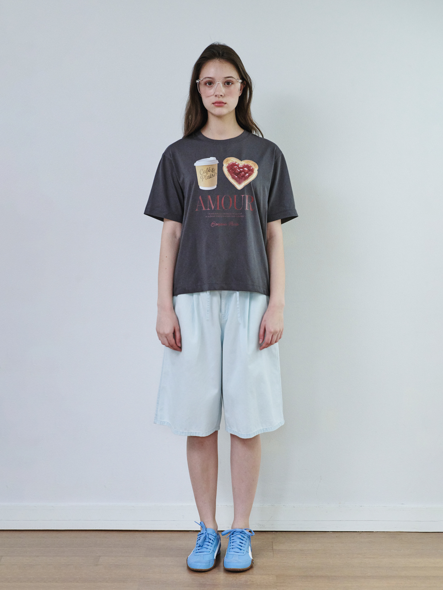 5218 AMORE GRAPHIC T/SHIRT (D/GREY)