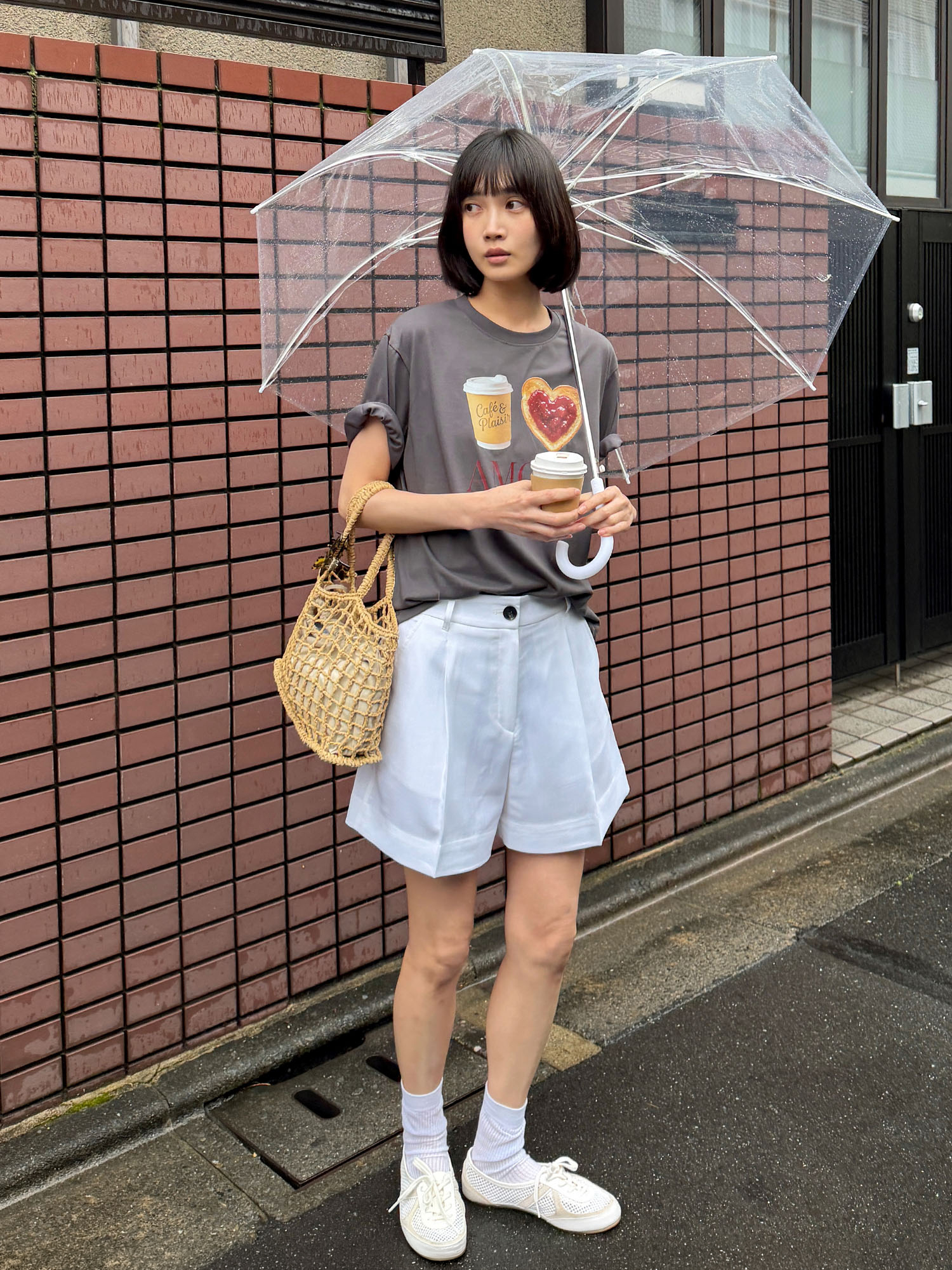 5218 AMORE GRAPHIC T/SHIRT (D/GREY)