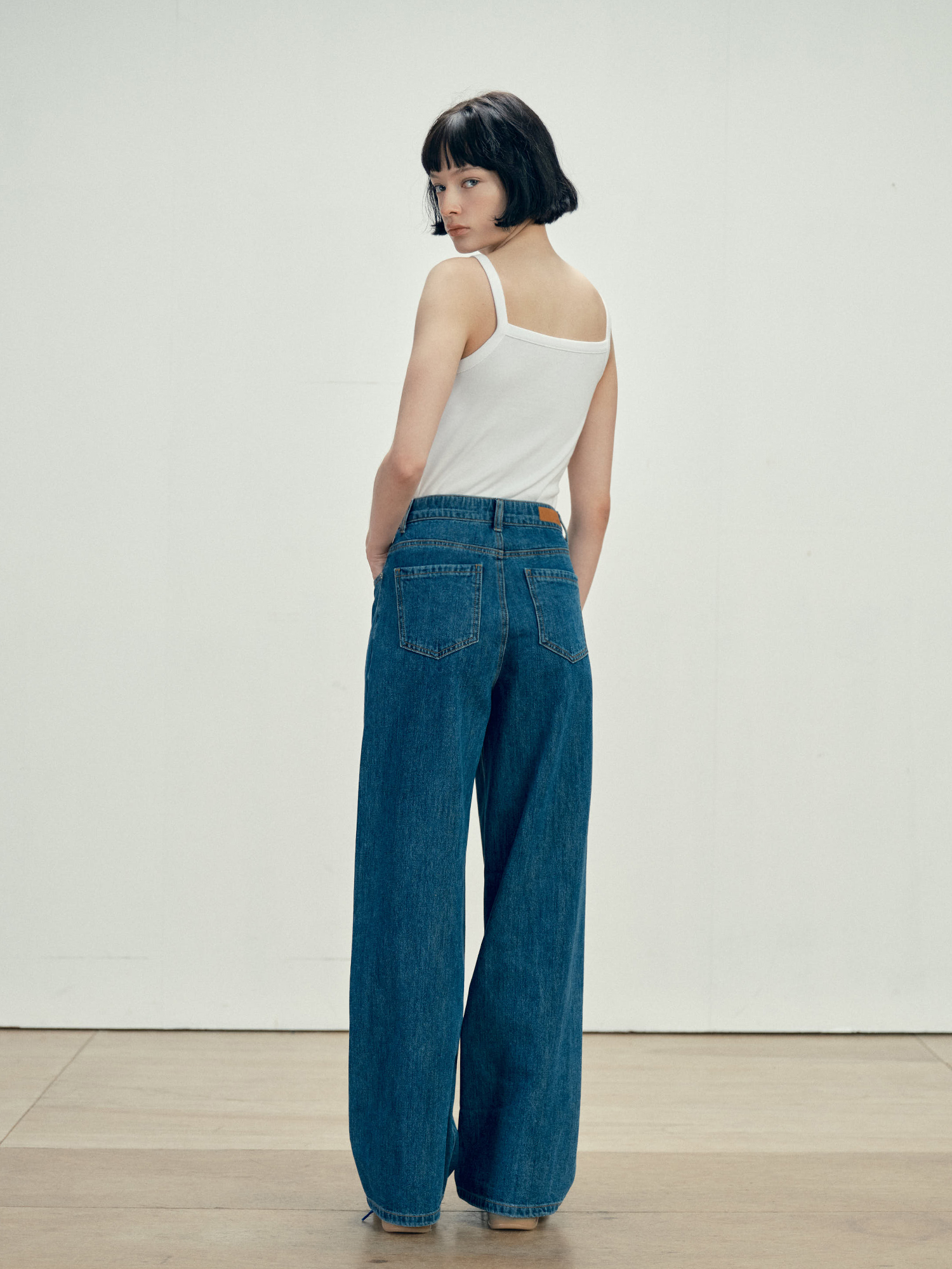 9164 LIGHT WIDE DENIM PANTS (M/INDIGO)