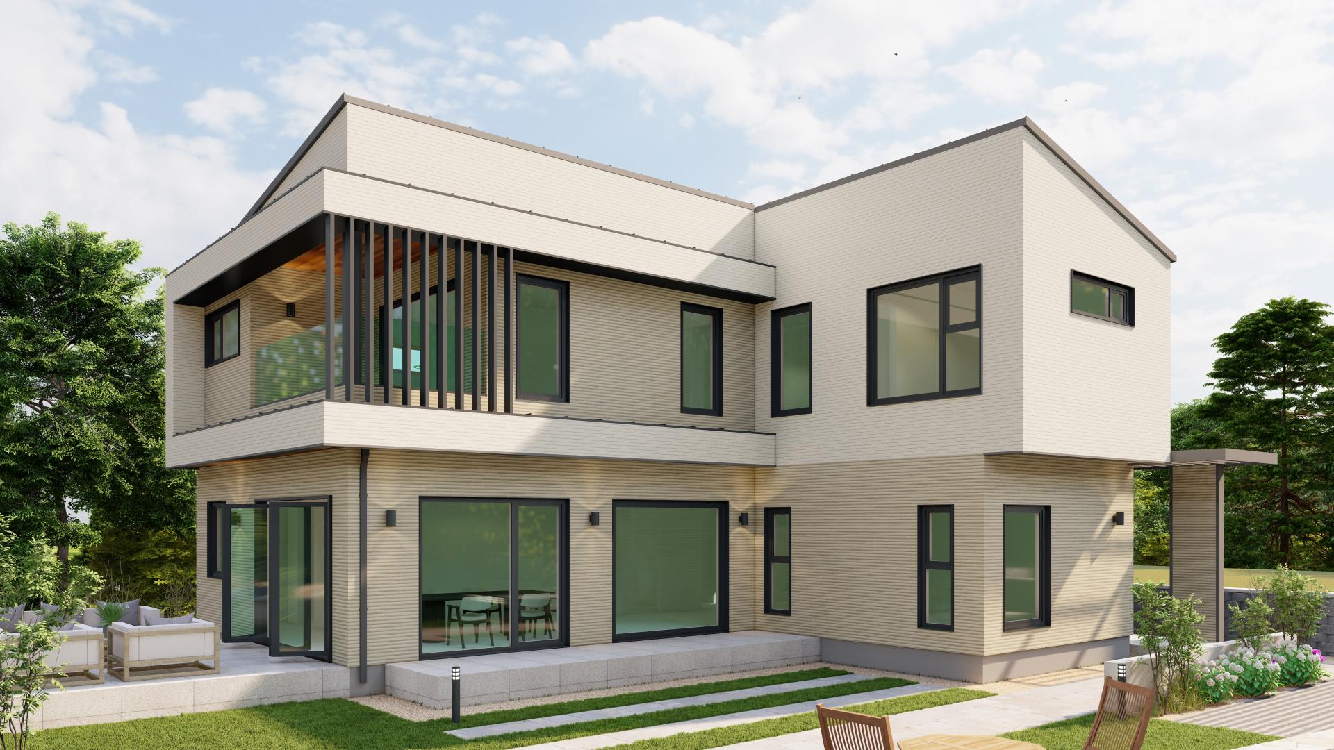 RA021 경량목구조 전원주택 이미지 1