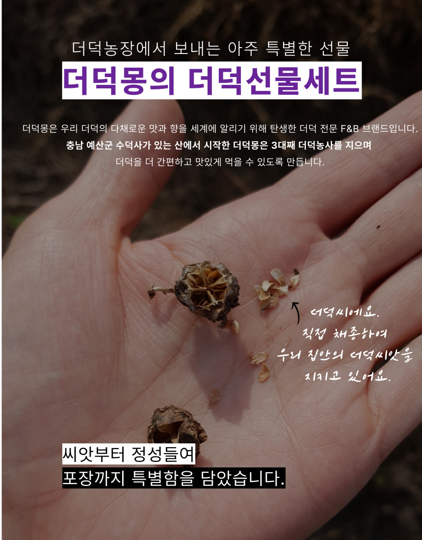[농장직송] 추석 더덕선물세트 4종, 더덕몽