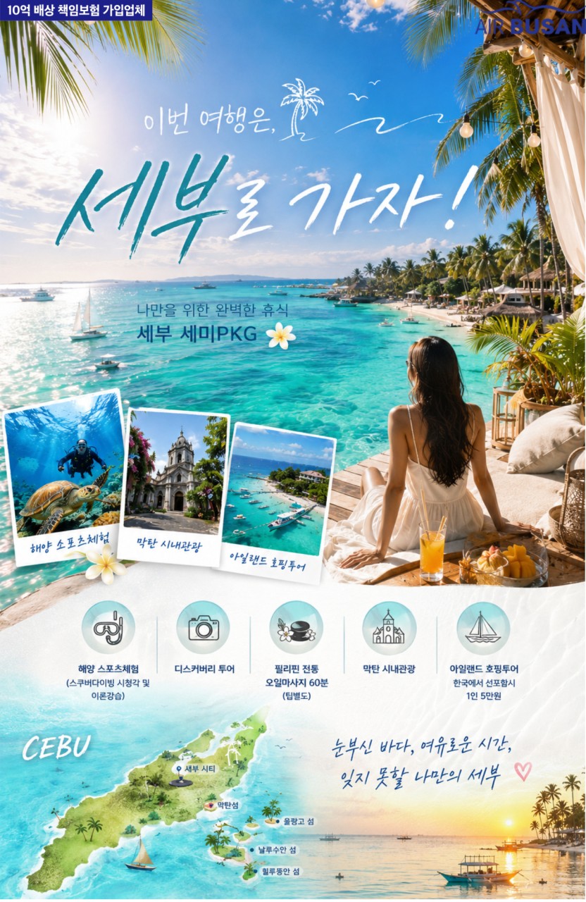 [부산출발] 필리핀 세부 3박5일 패키지 여행