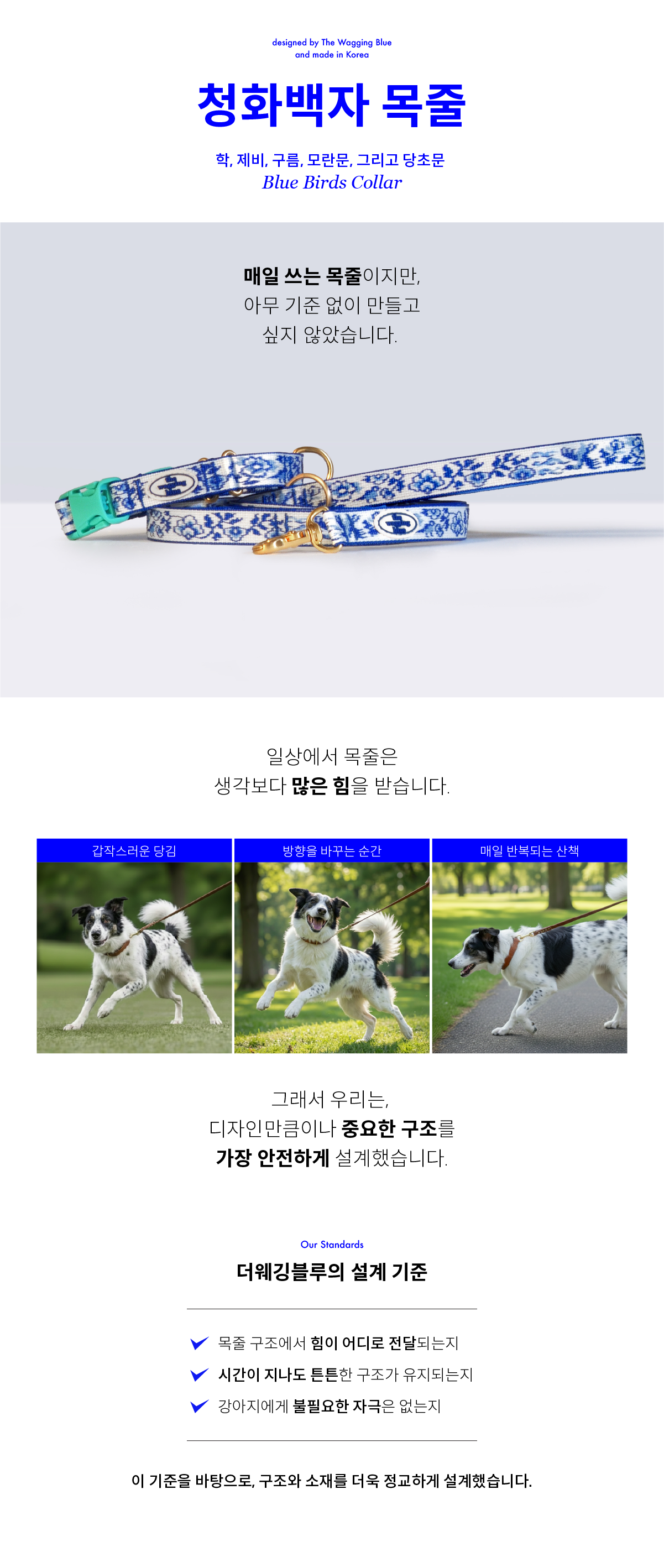Blue Birds Signature Collar (청화백자)