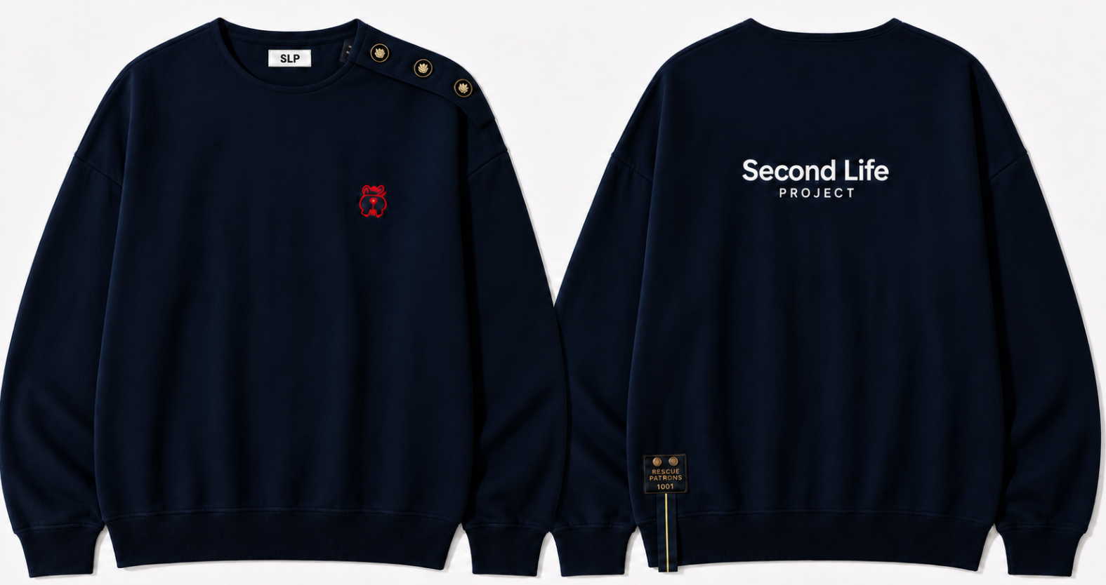 SLP R-1001 Officer Button Signature Sweatshirt