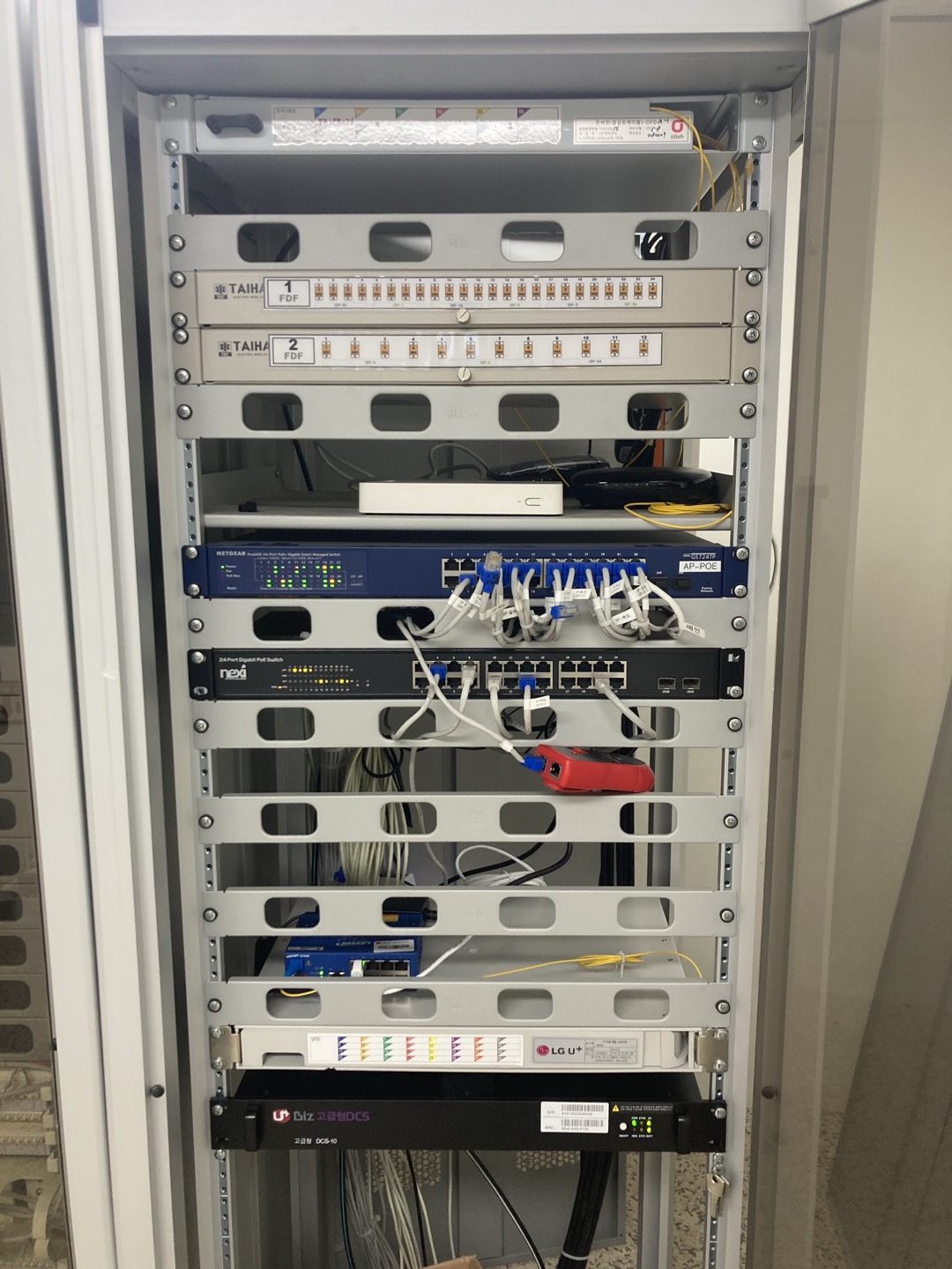 판교 사무실 랜선공사 설치 현장