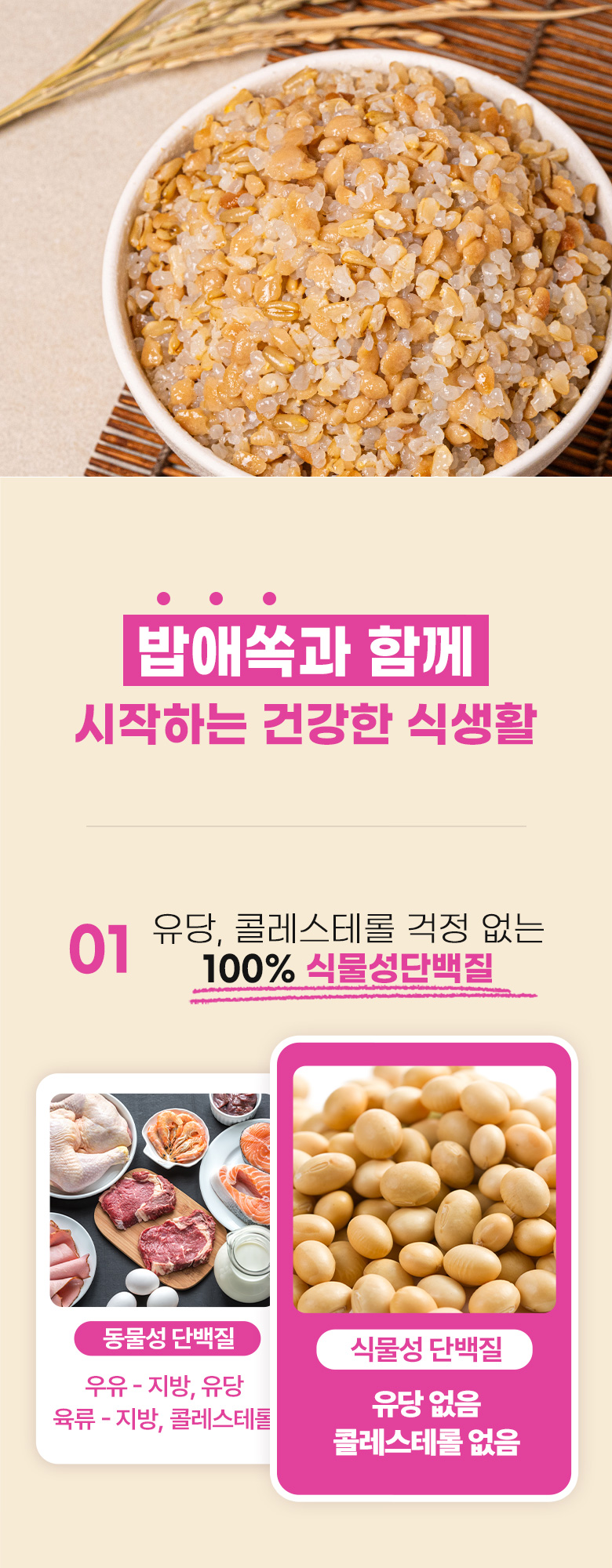 밥애쏙 프로틴 현미곤약밥 l 고단백 간편식 즉석밥