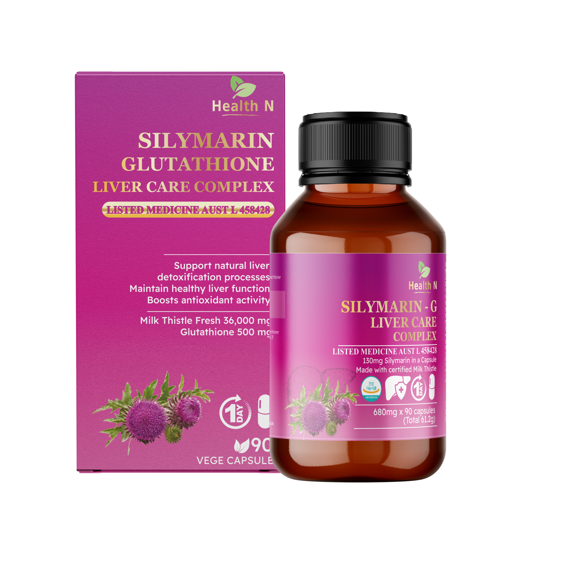 SILYMARIN GLUTATHIONE LIVER CARE COMPLEX : Natural Pharma Australia /  Health N