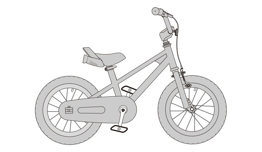 로얄베이비 스페이스 샤크 어린이 자전거 지오메트리 도면