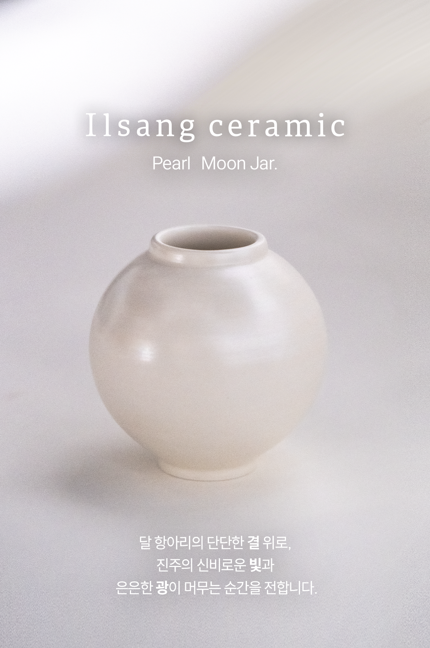 진주 달항아리｜Pearl moon-jar