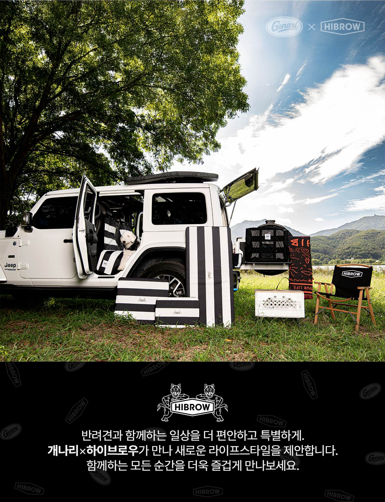 하이브로우 × 개나리 리버시블 카시트