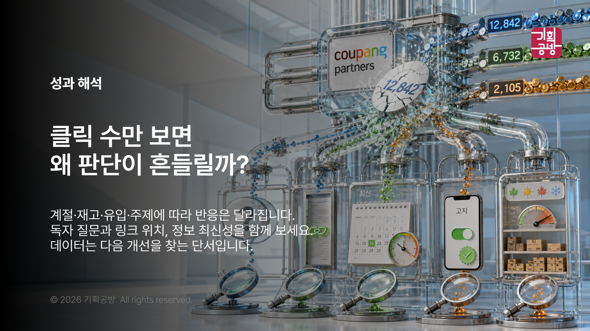 채널별 클릭 흐름을 비교해 보는 분석 화면