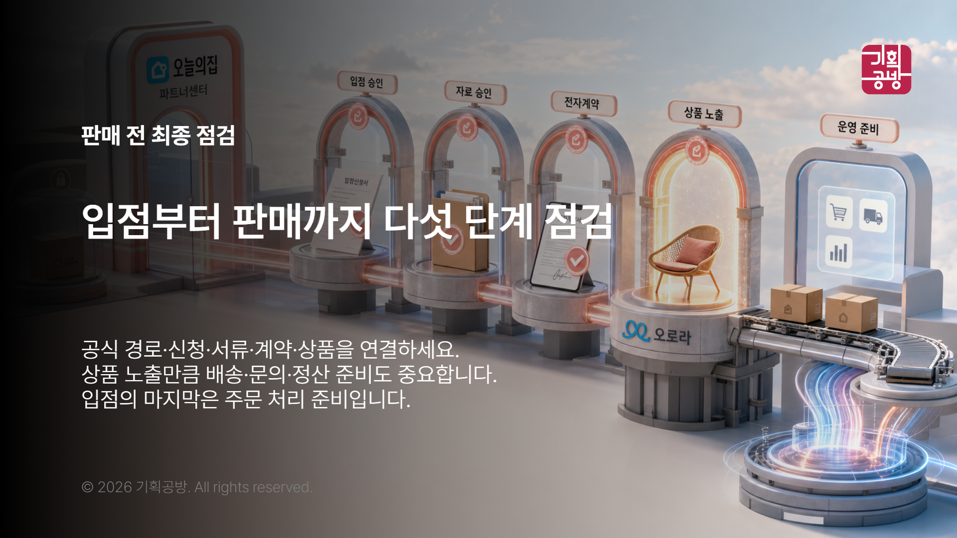 오늘의집 판매 준비를 최종 점검하는 모습