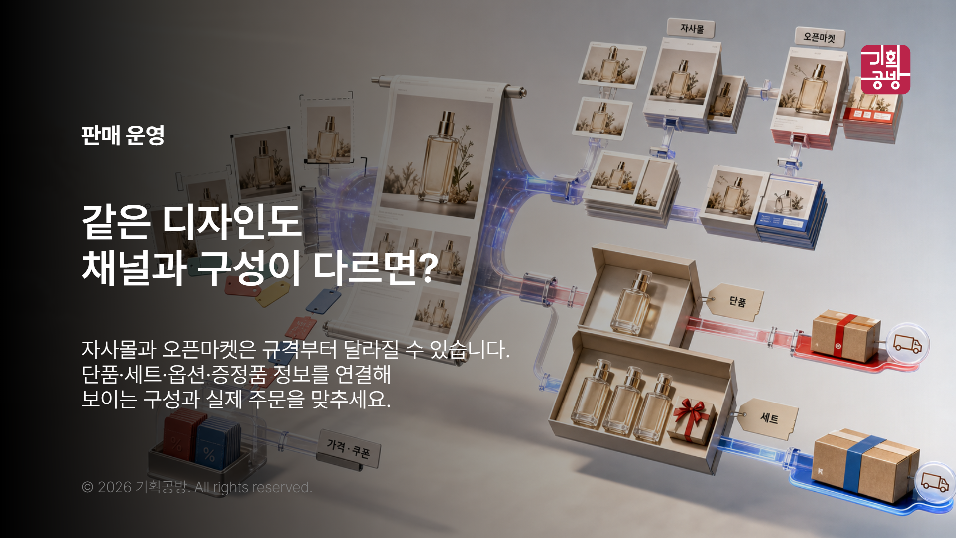 판매 채널과 상품 옵션을 정리하는 담당자