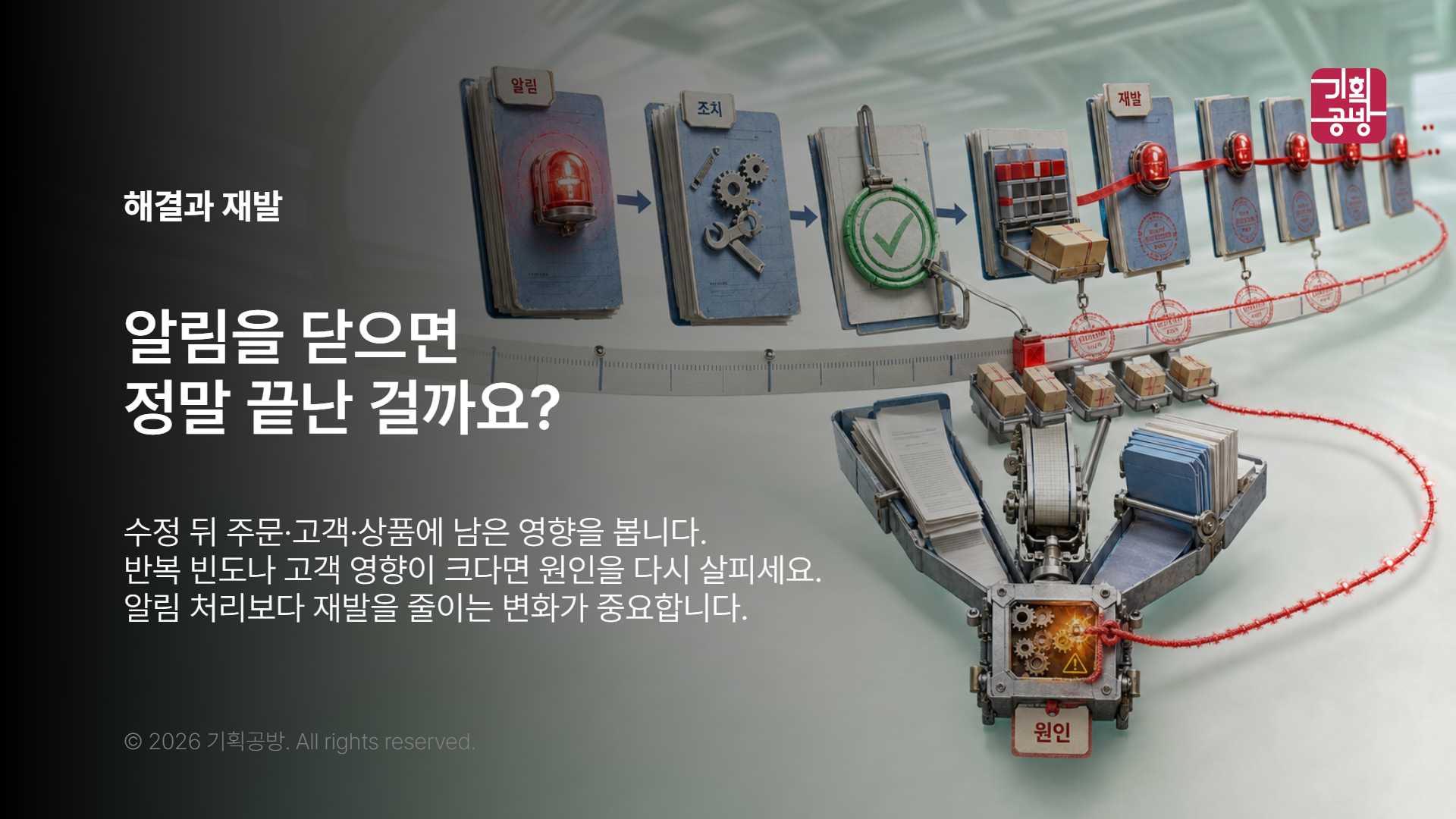 반복 알림 원인을 점검하는 운영 기록