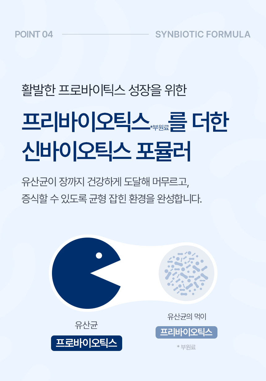 효소식품 원료와 제품 특징을 정리한 상세페이지 정보 영역